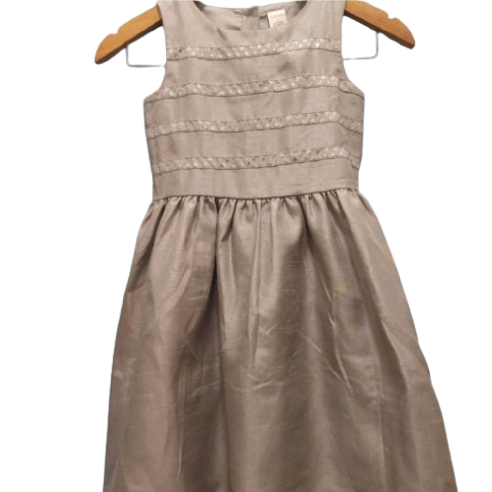 Gymboree Girls Formal Dress Silver Size 7